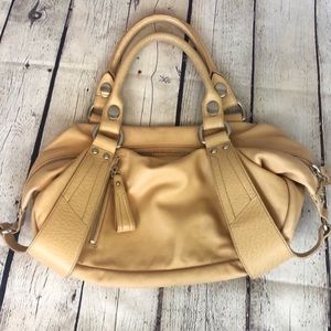 Kenneth Cole New York  / leather tan hobo bag